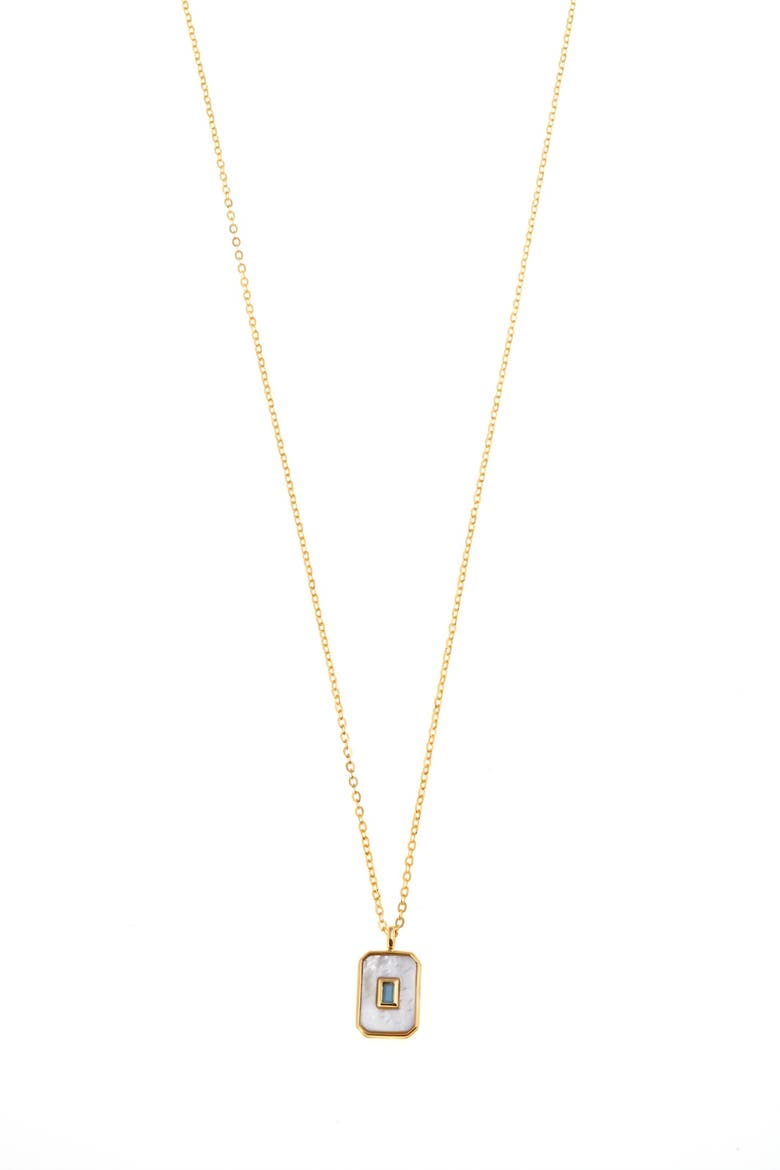 Turquoise I Necklace, Main, color, Silver Gold Plated