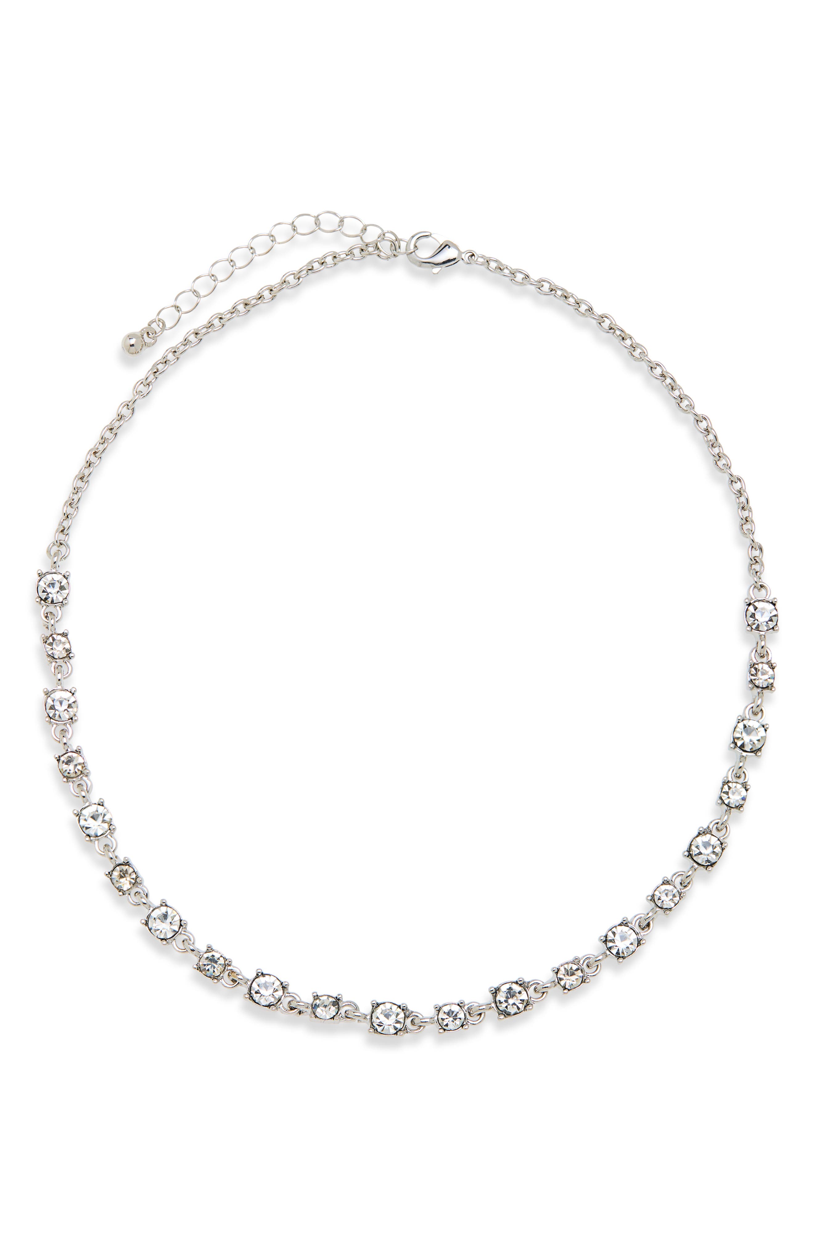 NORDSTROM RACK Crystal Frontal Necklace (Women) | Nordstromrack