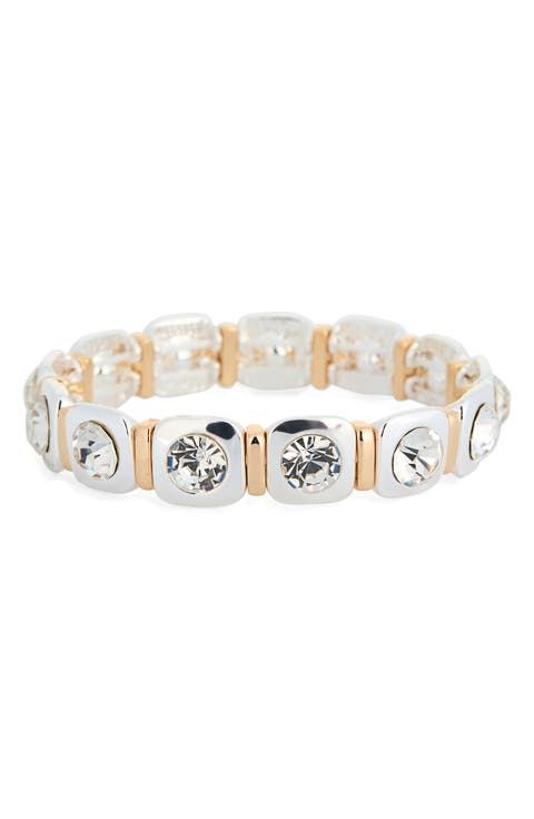 Crystal Accent Stretch Bracelet