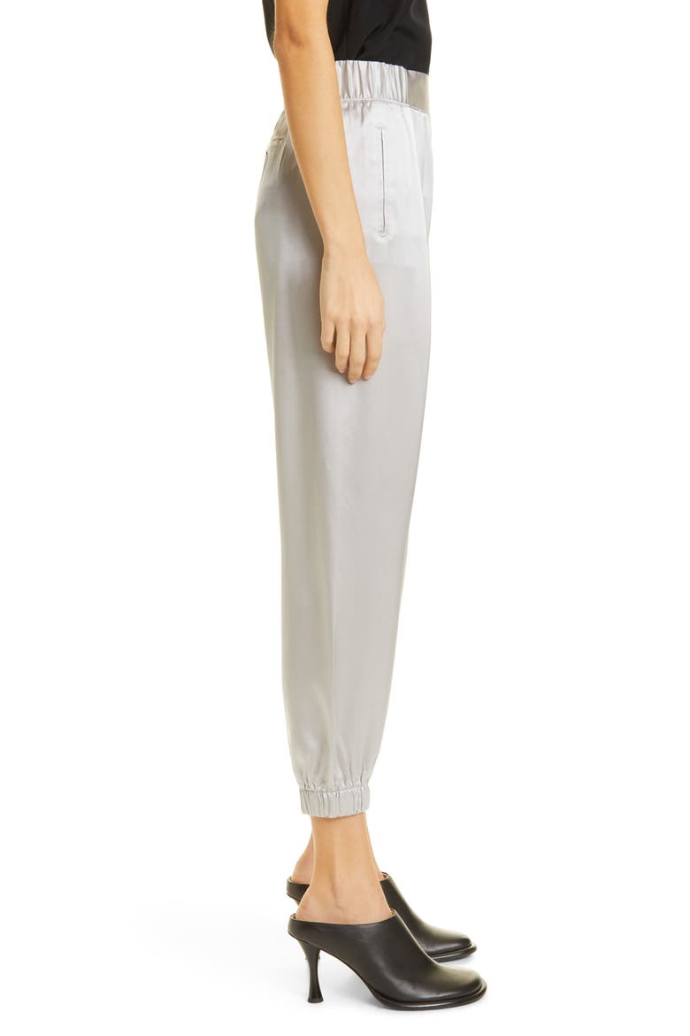 Silk Jogger Pants, Alternate, color, DOVE