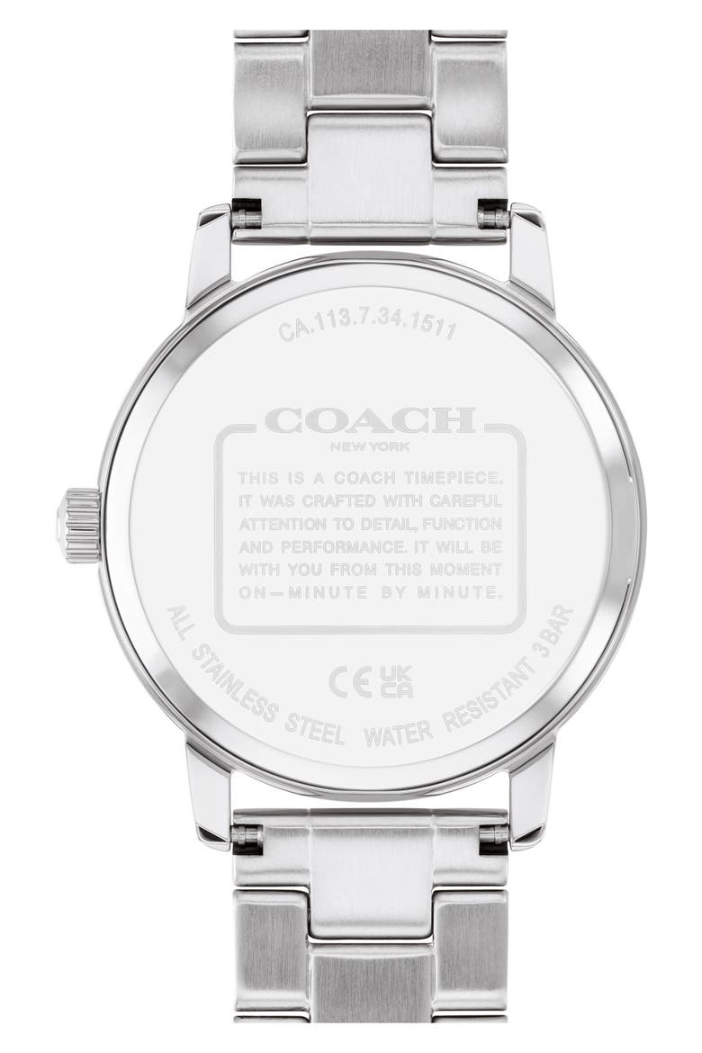 Grand Quartz Bracelet Watch, 36mm, Alternate, color, SILVER WHITE