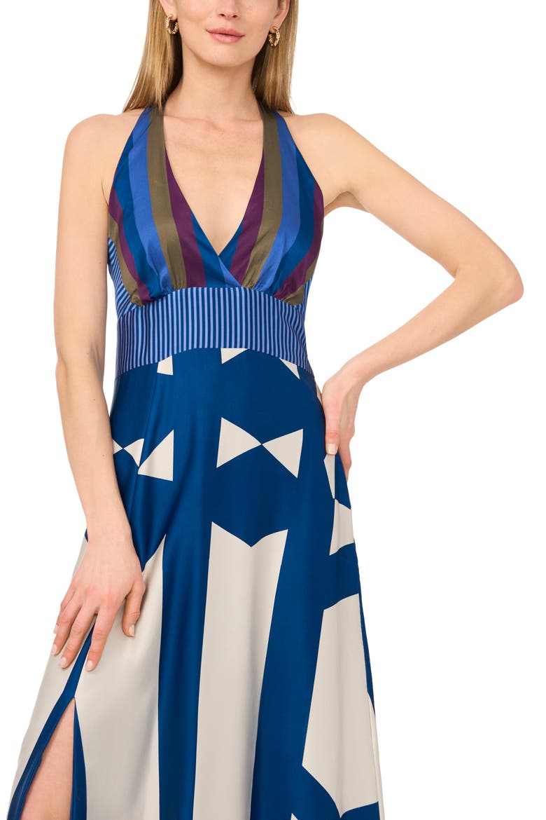 Barback Print Sleeveless Maxi Dress, Alternate, color, CLASSIC NAVY