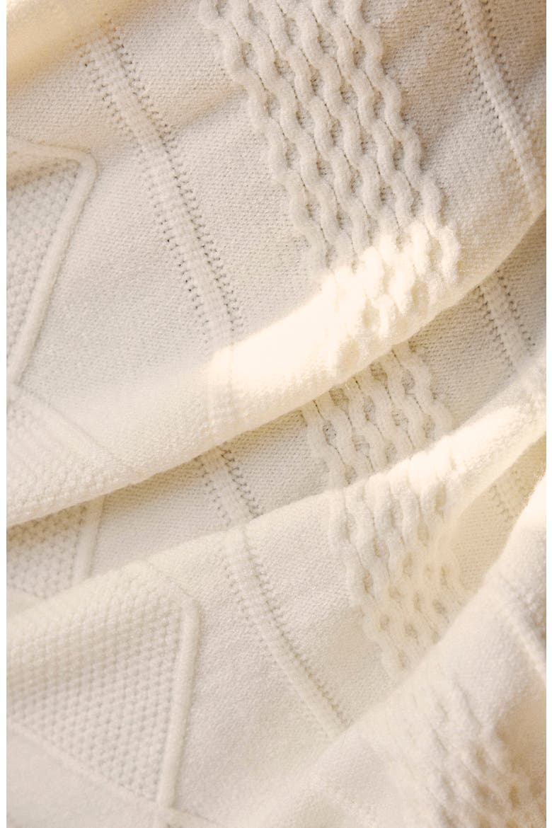 Mixed Cable Stitch Cardigan, Alternate, color, CREAM