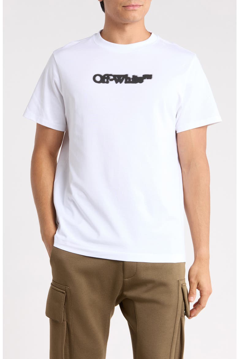 Spray Arrow Slim Fit Graphic Tee, Main, color, WHITE