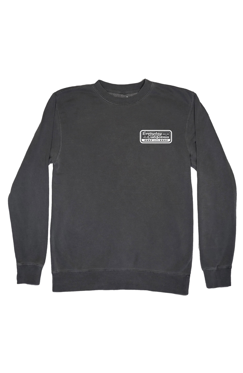 Everyday California Surf Shop Crewneck Sweater, Main, color, 