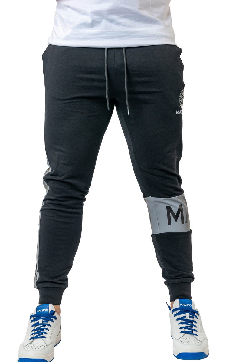 Maceoo Insignia Skinny Fleece Joggers, Main, color, Black