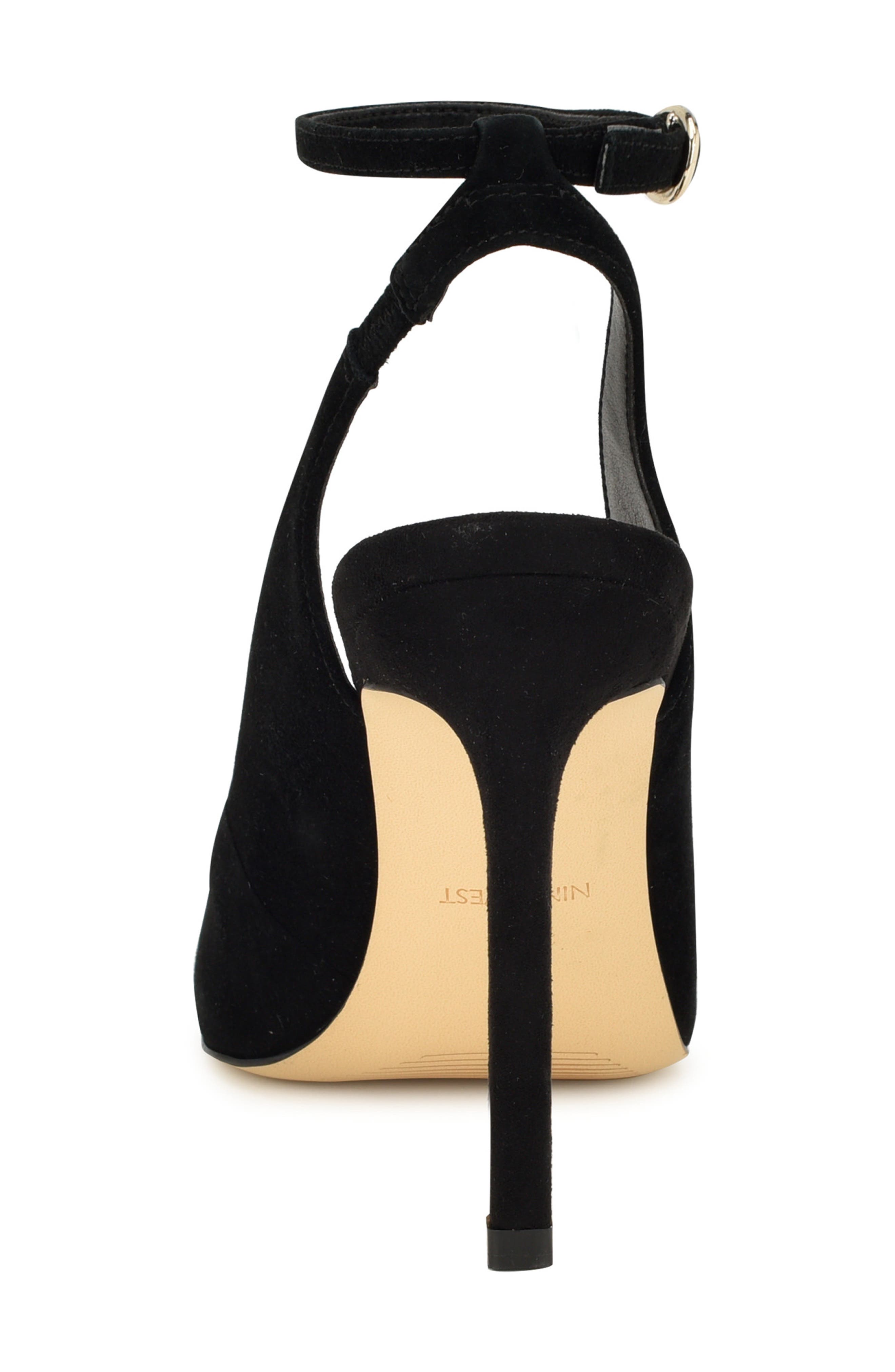 Nine West Taran Ankle Strap Pointed Toe Pump, Alternate, color, 