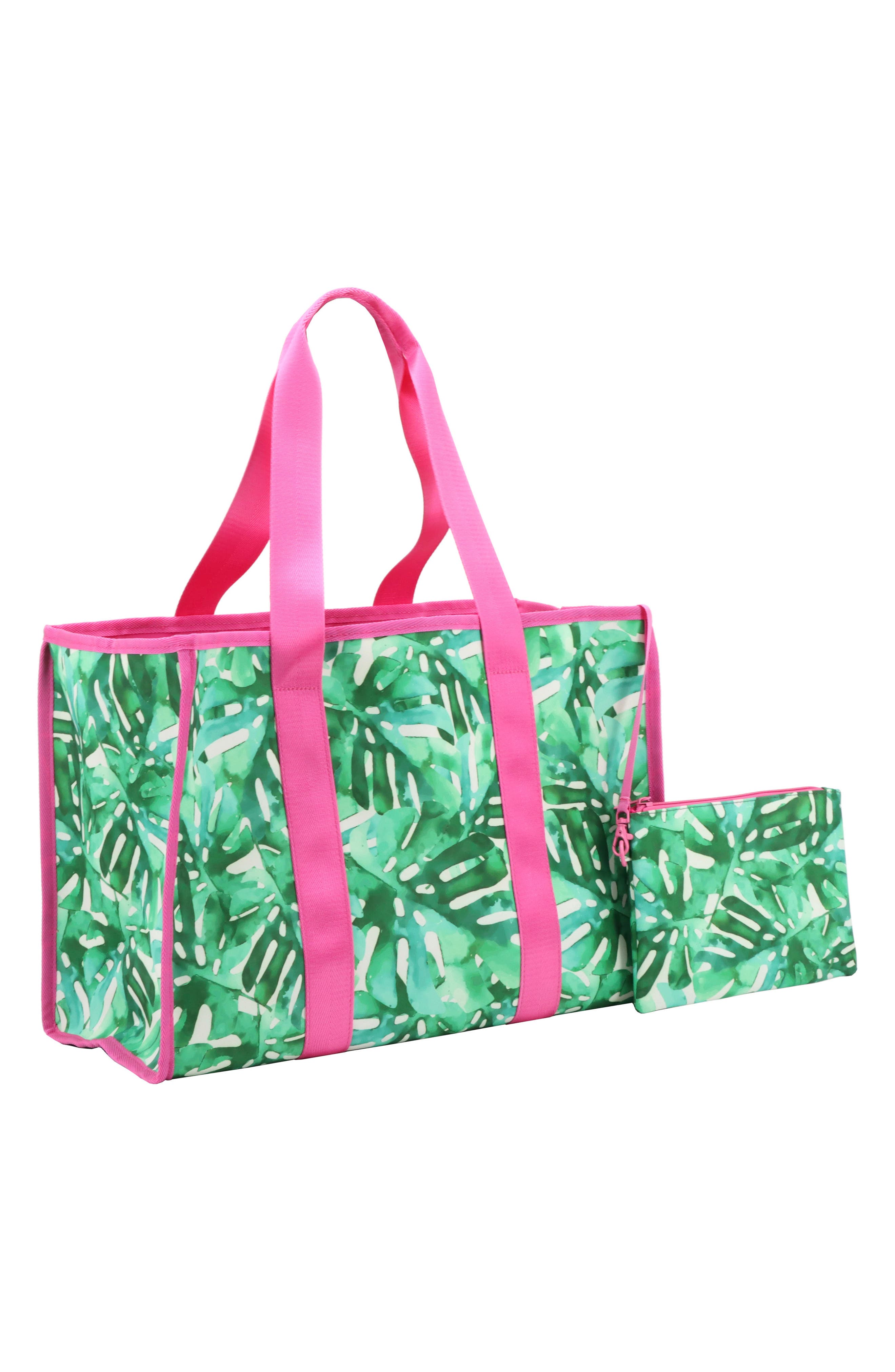 MYTAGALONGS Beach Tote Bag, Alternate, color, Green