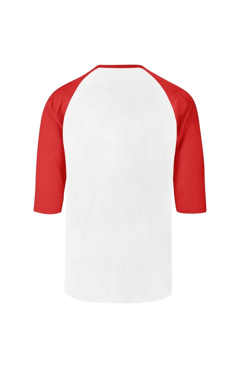 '47 Men's '47 Cream Los Angeles Angels City Connect Crescent Franklin Raglan Three-Quarter Sleeve T-Shirt, Alternate, color, 