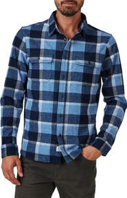 7 Diamonds Generation Stretch Plaid Button-Up Shirt