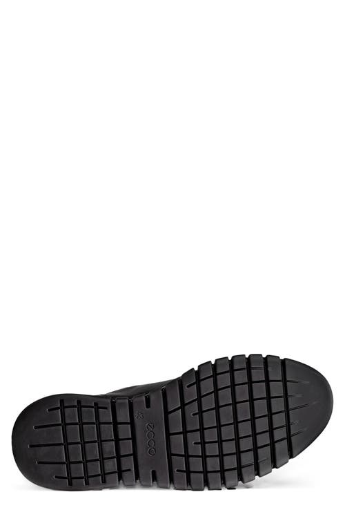 Ecco Gruuv Studio Gore-tex® Waterproof Wingtip Oxford In Black