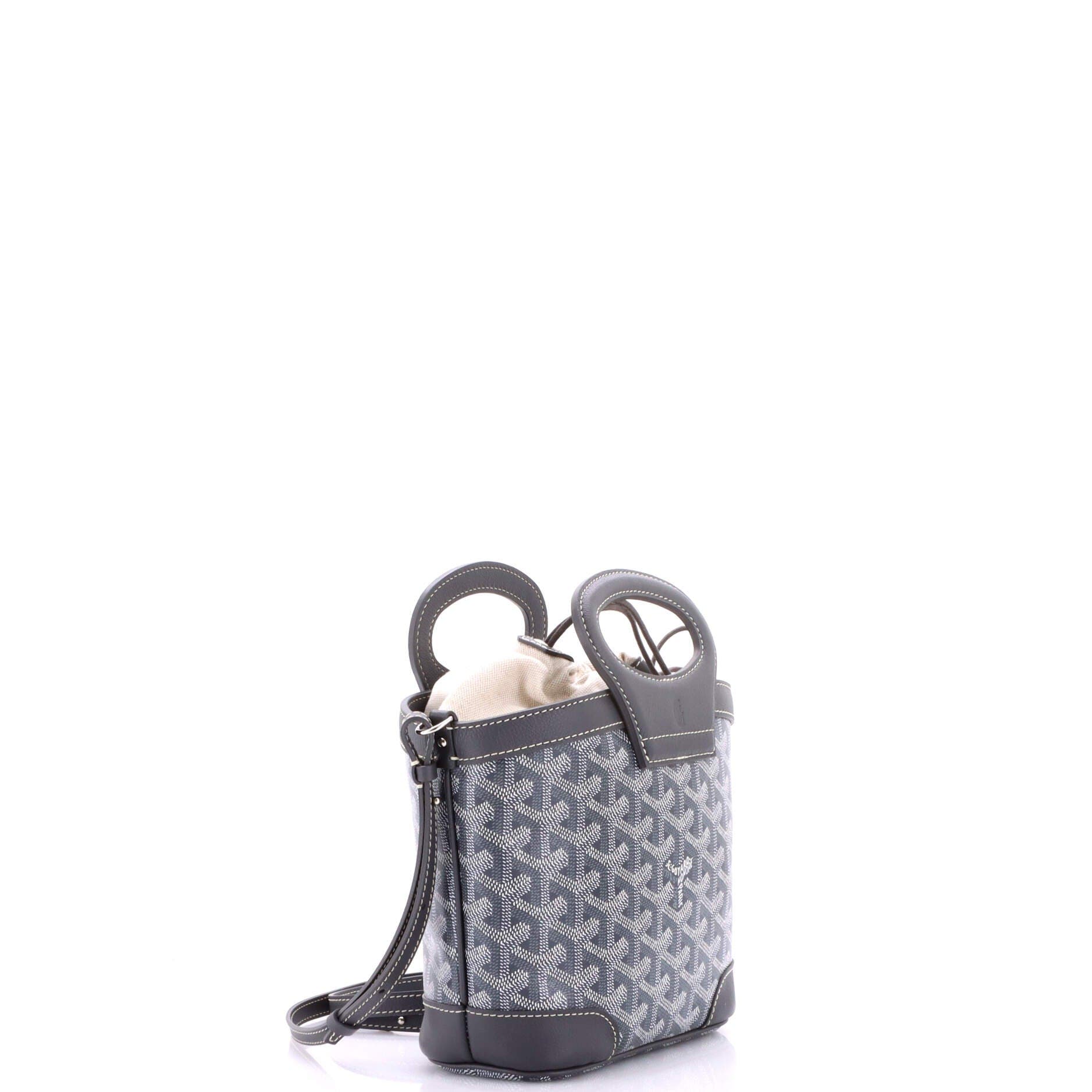 Pre-Owned Goyard Beluga Bag Coated Canvas Mini, Alternate, color, Gray