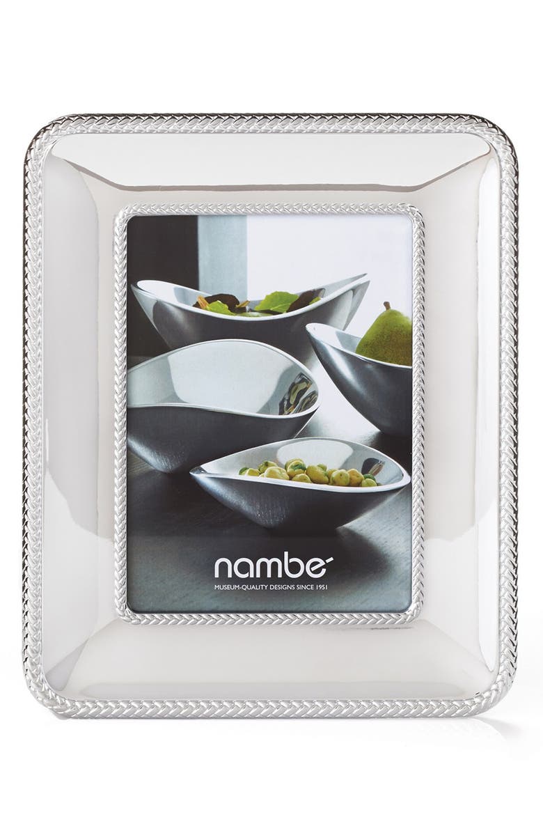 Nambé Braid Chrome Picture Frame, Alternate, color, Silver