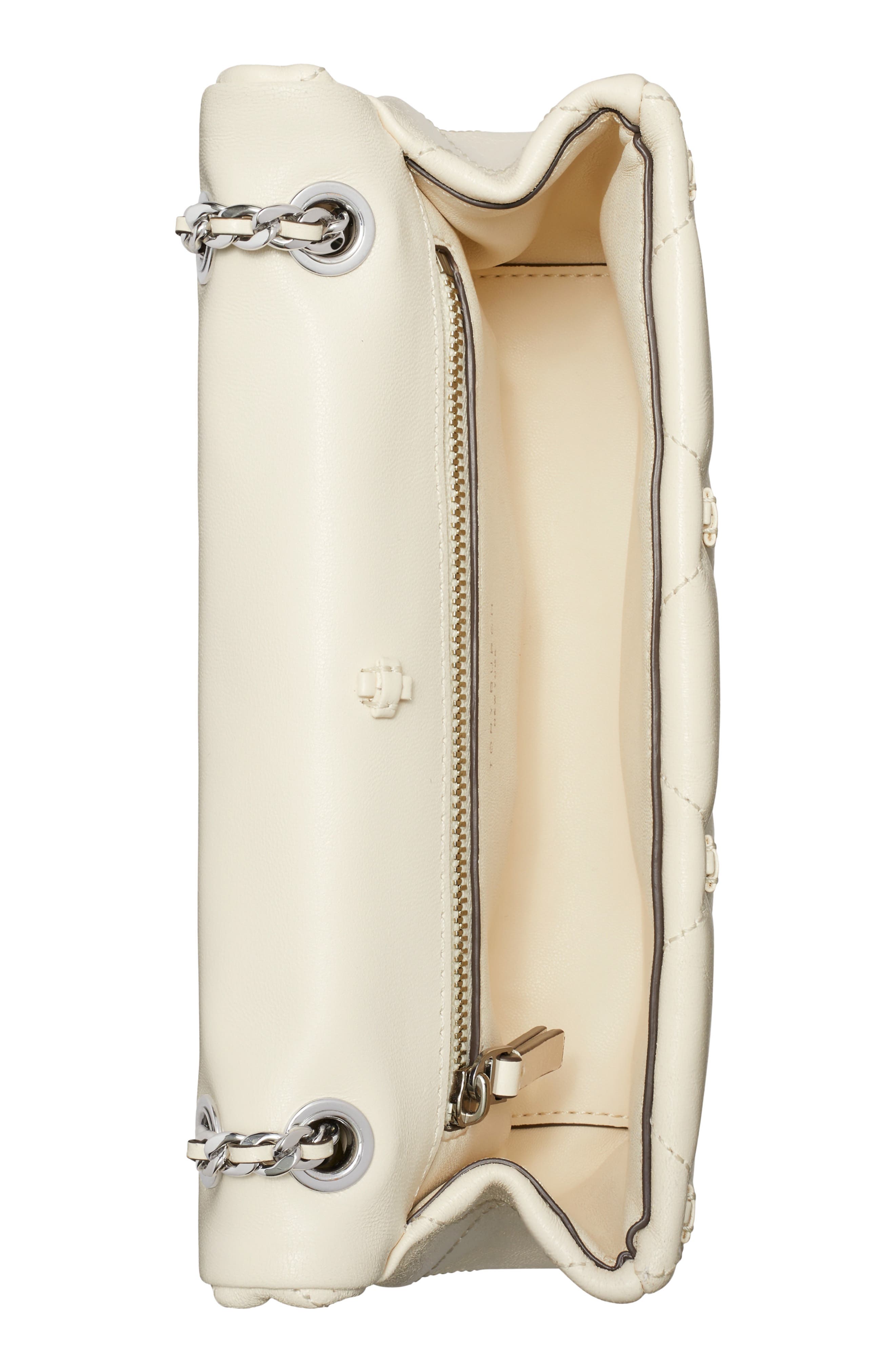 Bunny Knot Small Leather Shoulder Bag, Alternate, color, LIGHT CREAM