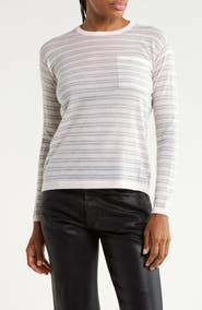 TWP Striped Cashmere Crewneck Sweater