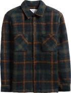 Wax London Whiting Check Wool Blend Overshirt