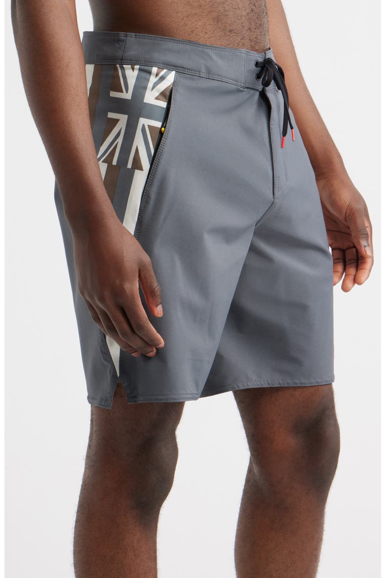 Pro Hawaii Water Repellent Board Shorts, Alternate, color, CHARCOAL