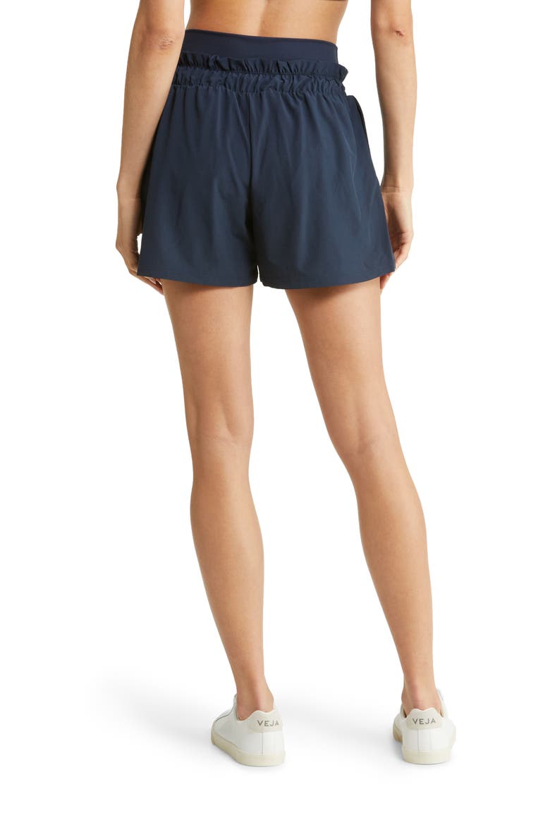 Shirred Up Shorts, Alternate, color, NAVY ECLIPSE