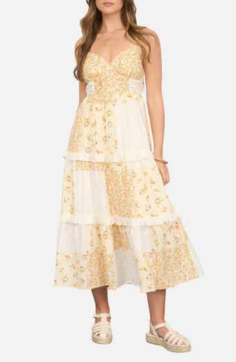 Blu Pepper Patchwork Print Tiered Sundress