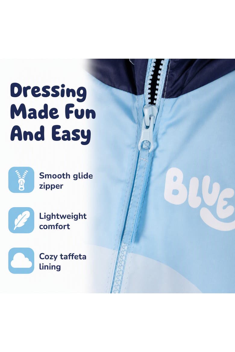 Hooded Windbreaker Jacket, Alternate, color, Bluey Light Blue