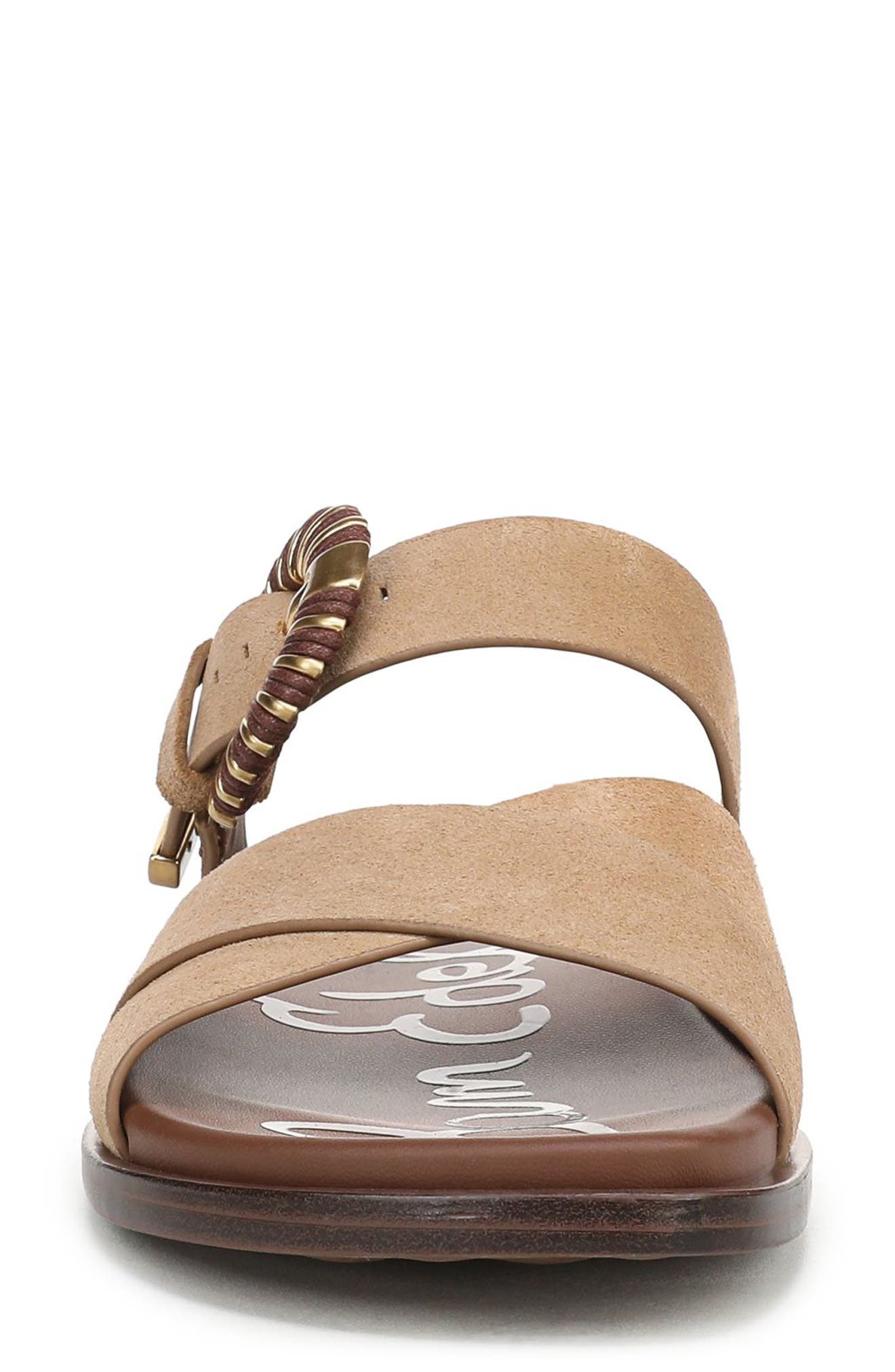 Lucy Buckle Strap Sandal, Alternate, color, BAMBOO BROWN