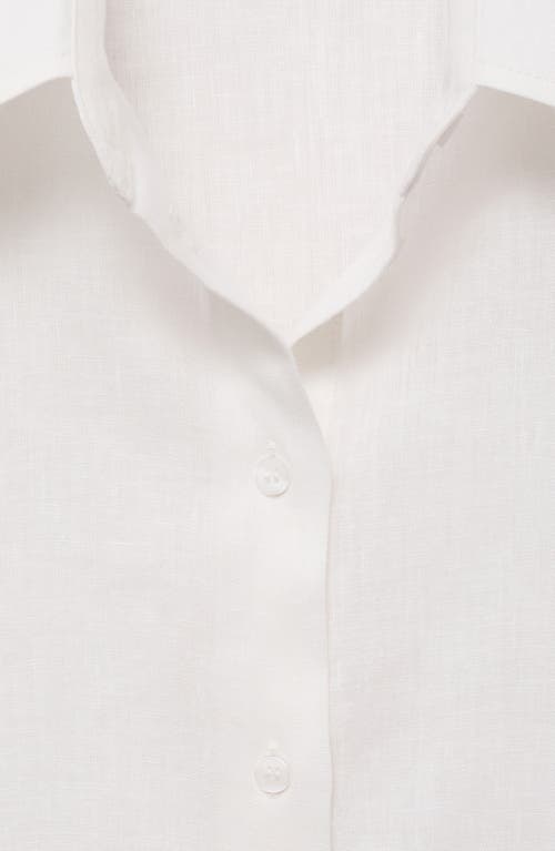 Mango Pai Linen & Cotton Button-up Shirt
