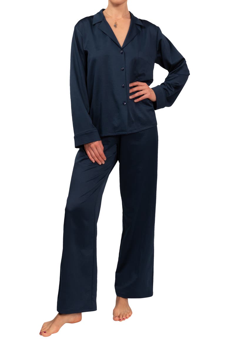 Allison/Angela Cotton Pajamas, Main, color, INKY BLUE