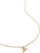 Monica Vinader Initial Pendant Necklace