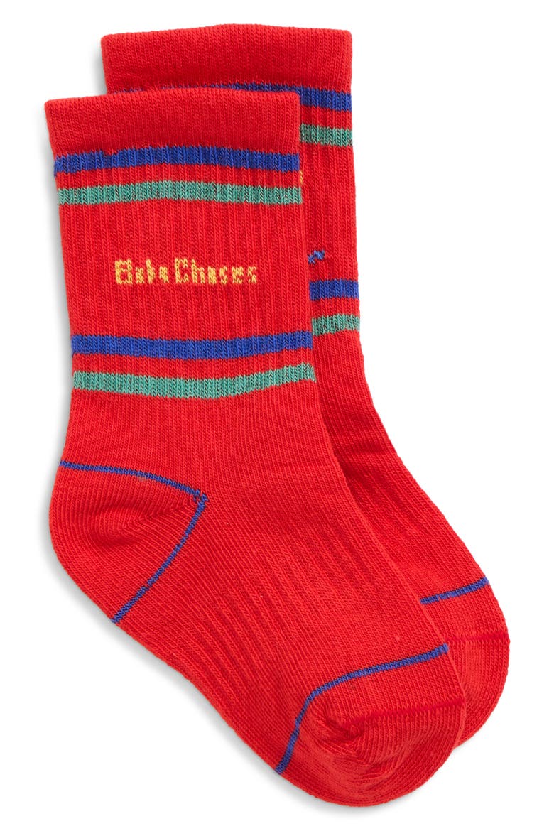 Kids' Lake Monster Short Socks, Main, color, RED