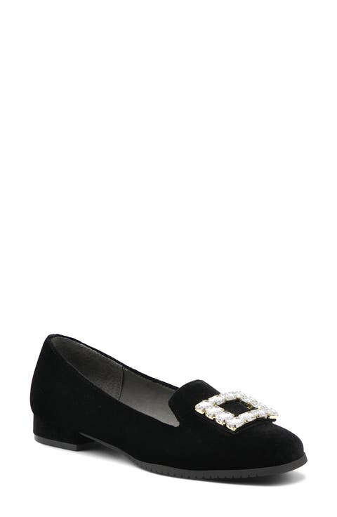 Vickee Embellished Velvet Loafer (Women)