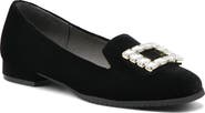 Adrienne Vittadini Vickee Embellished Velvet Loafer