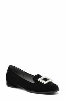 Adrienne Vittadini Vickee Embellished Velvet Loafer