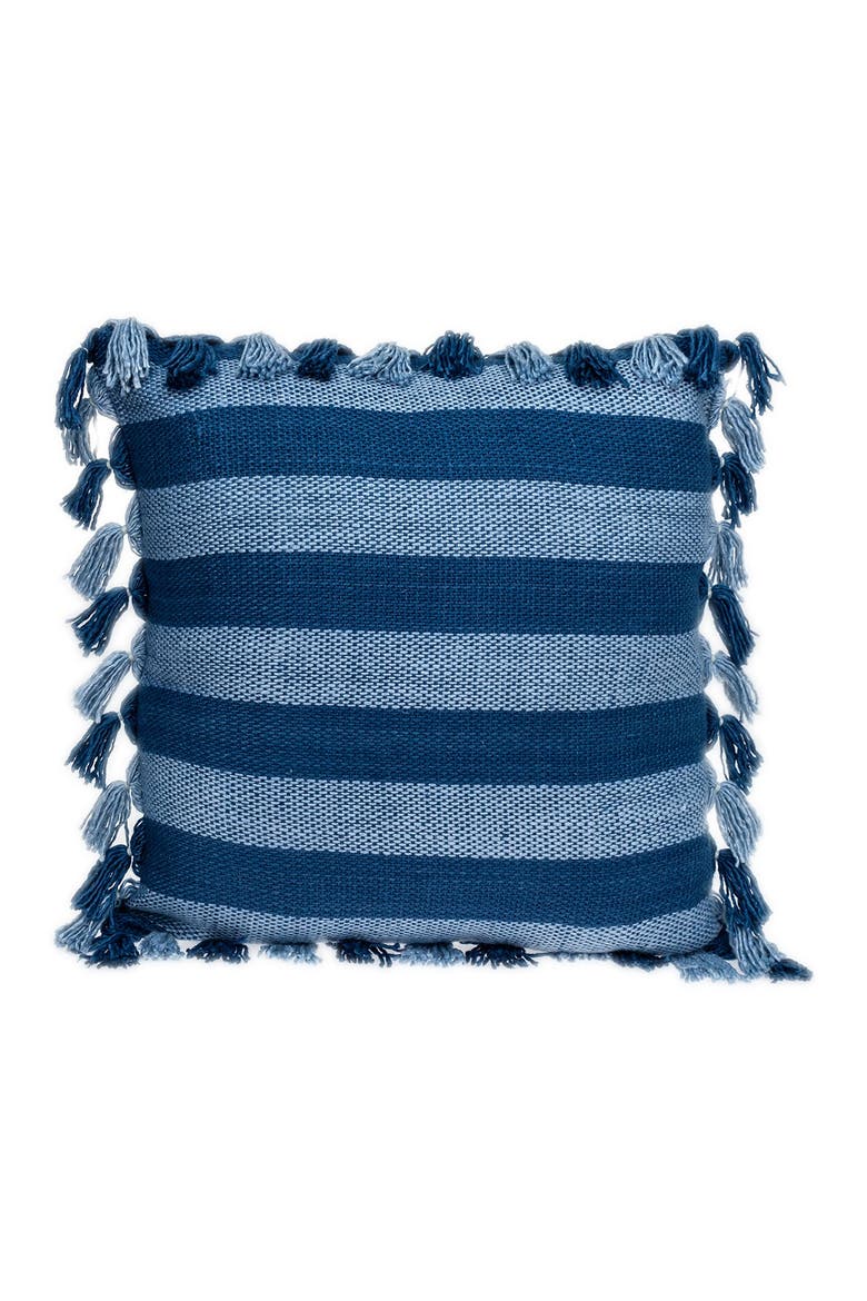 River Transitional Blue Throw Pillow, Main, color, BLUE
