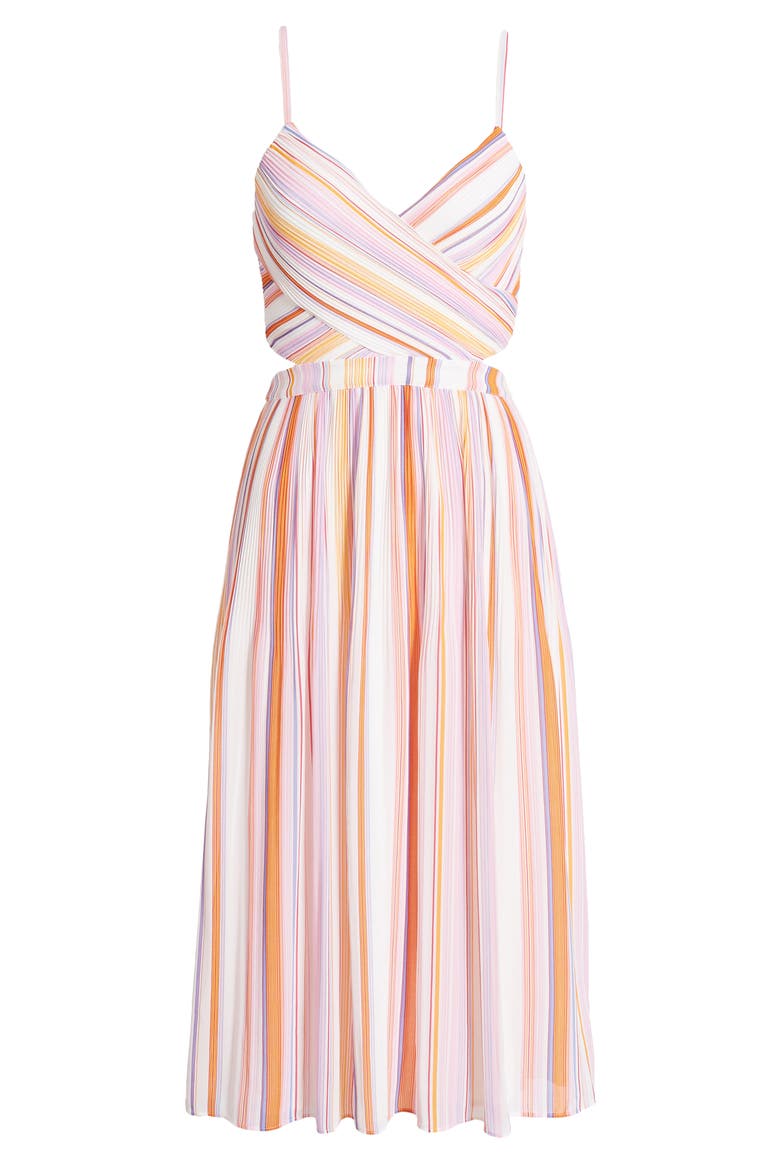 For the Gram Chiffon Midi Dress, Main, color, MULTI