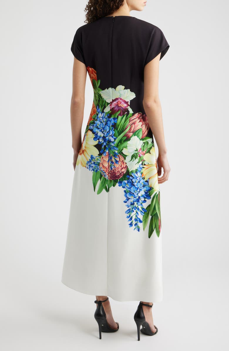 Elie Tahari The Iris Spring Meadow Dress, Alternate, color, Spring Meadow Print