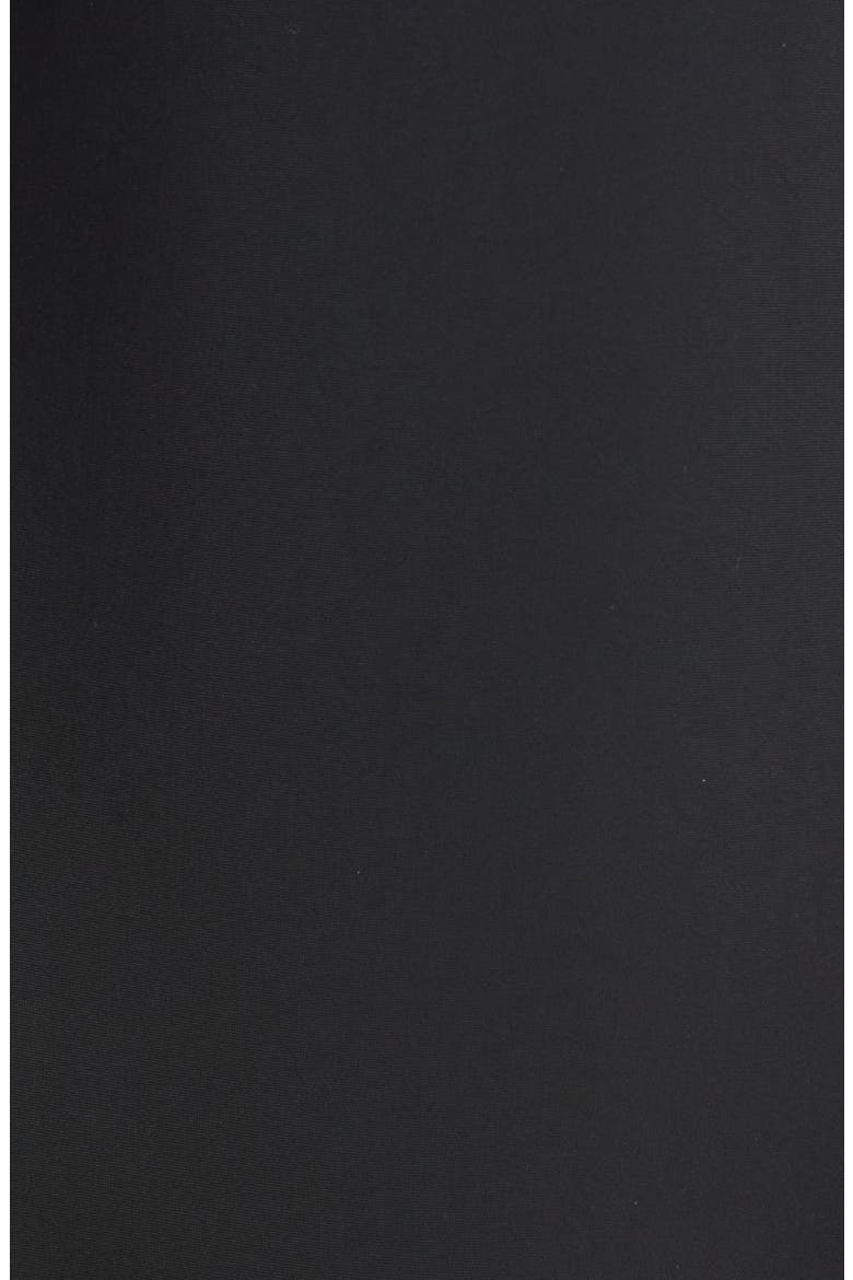 Luxe Link Belted One-Piece Swimsuit, Alternate, color, BLACK