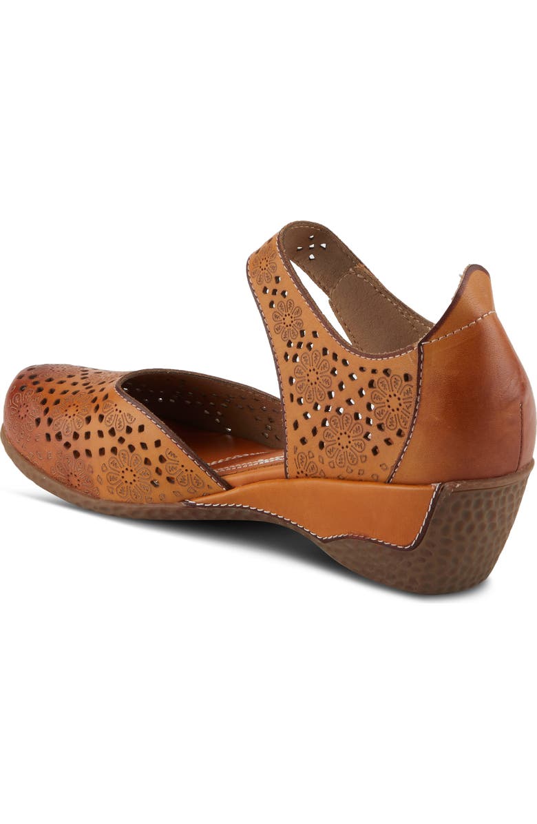 L'Artiste by Spring Step Americana Ankle Strap Clog, Alternate, color, Camel