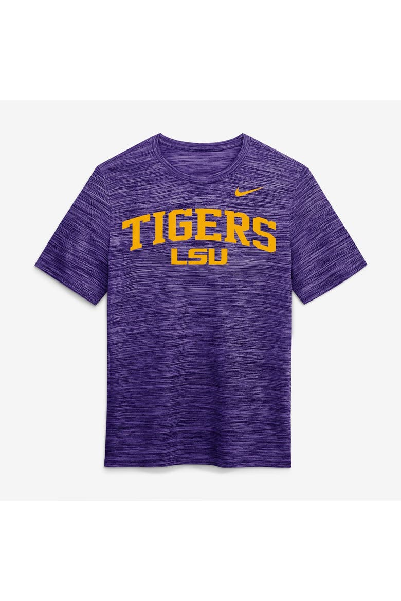 Men's Nike  Purple LSU Tigers Primetime Arch Logo Velocity Dri-FIT T-Shirt, Main, color, Purple
