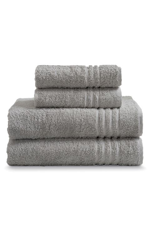 Solid Cotton 4-Piece Towel Set
