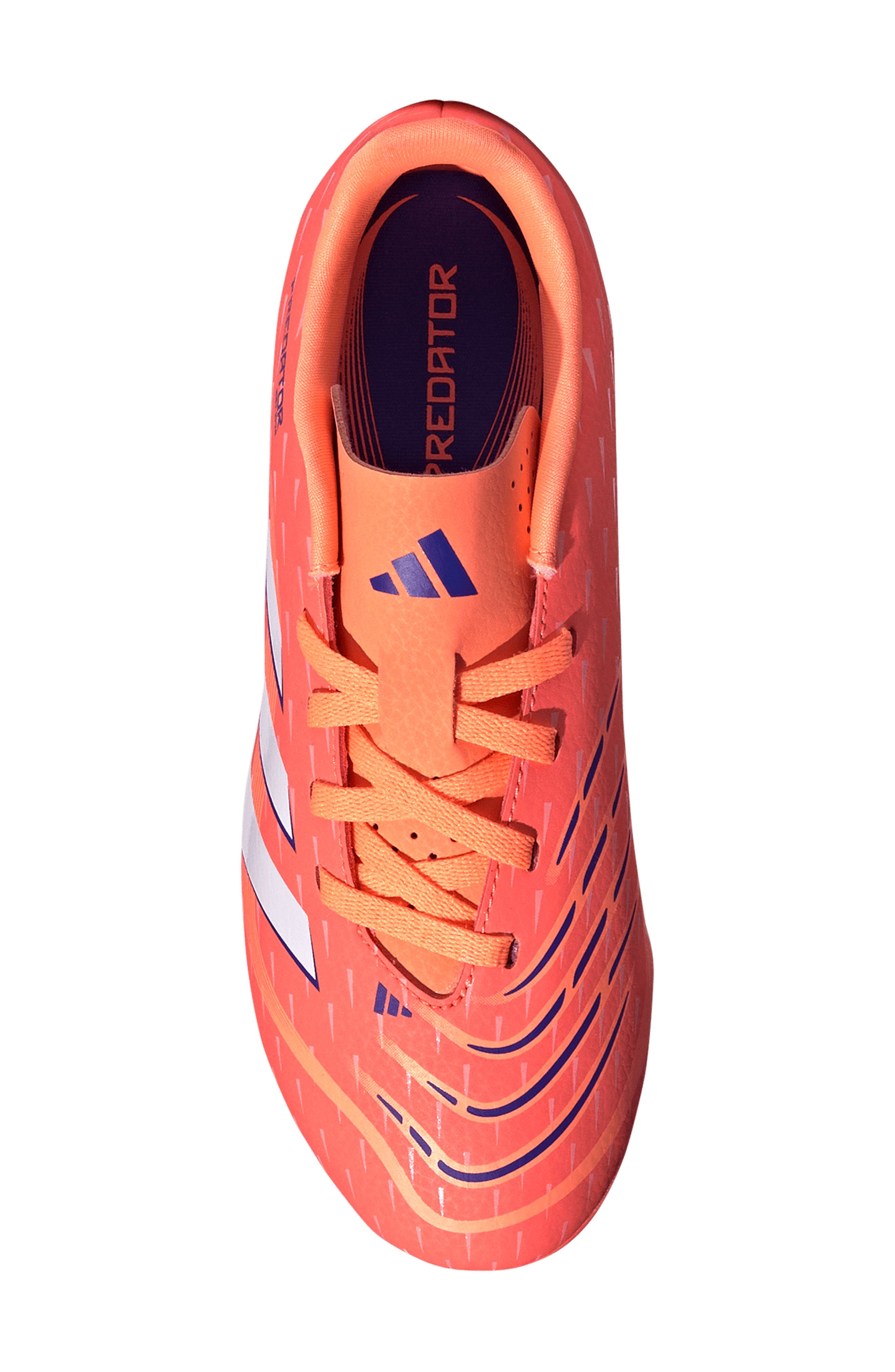adidas Kids' Predator Club Firm/Multiground Soccer Cleat, Alternate, color, Coral/ White/ Orange