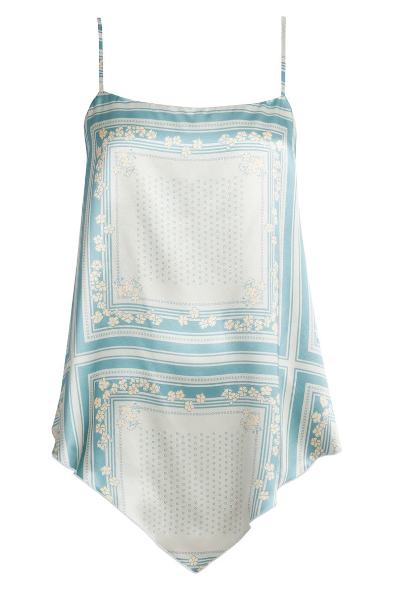 Esme Scarf Print Silk Camisole (Nordstrom Exclusive), Alternate, color, BARDOT
