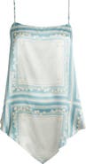 Reformation Esme Scarf Print Silk Camisole