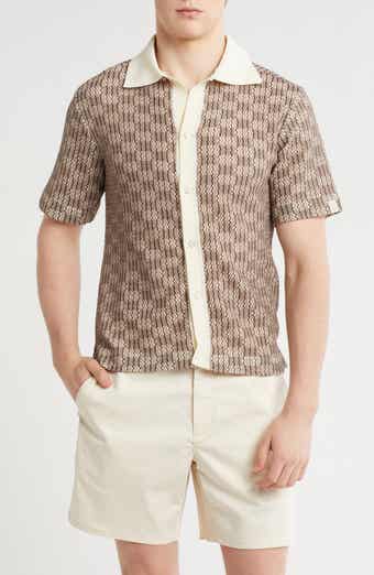 rag & bone Payton Short Sleeve Knit Button-Up Shirt