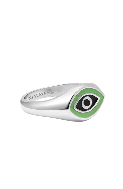 Evil Eye Signet Ring
