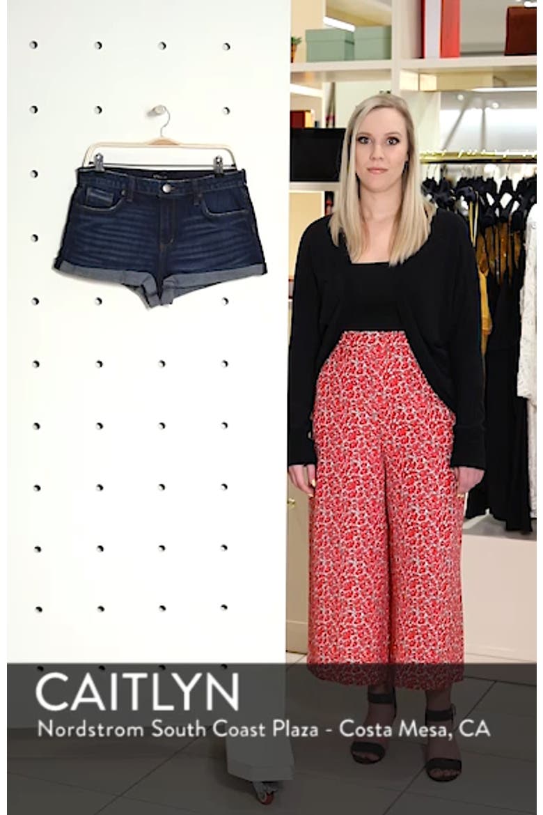 Rose Bowl Cuffed Denim Shorts video