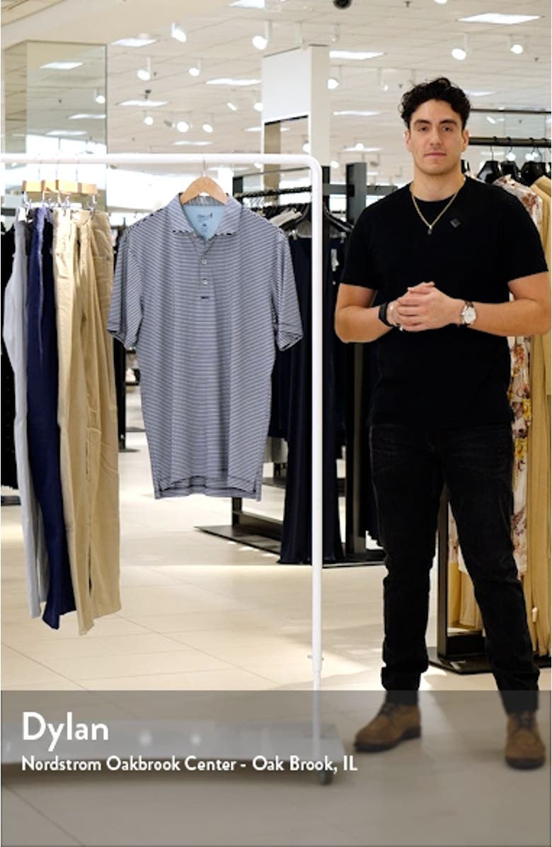 Michael Stripe Performance Golf Polo, sales video thumbnail