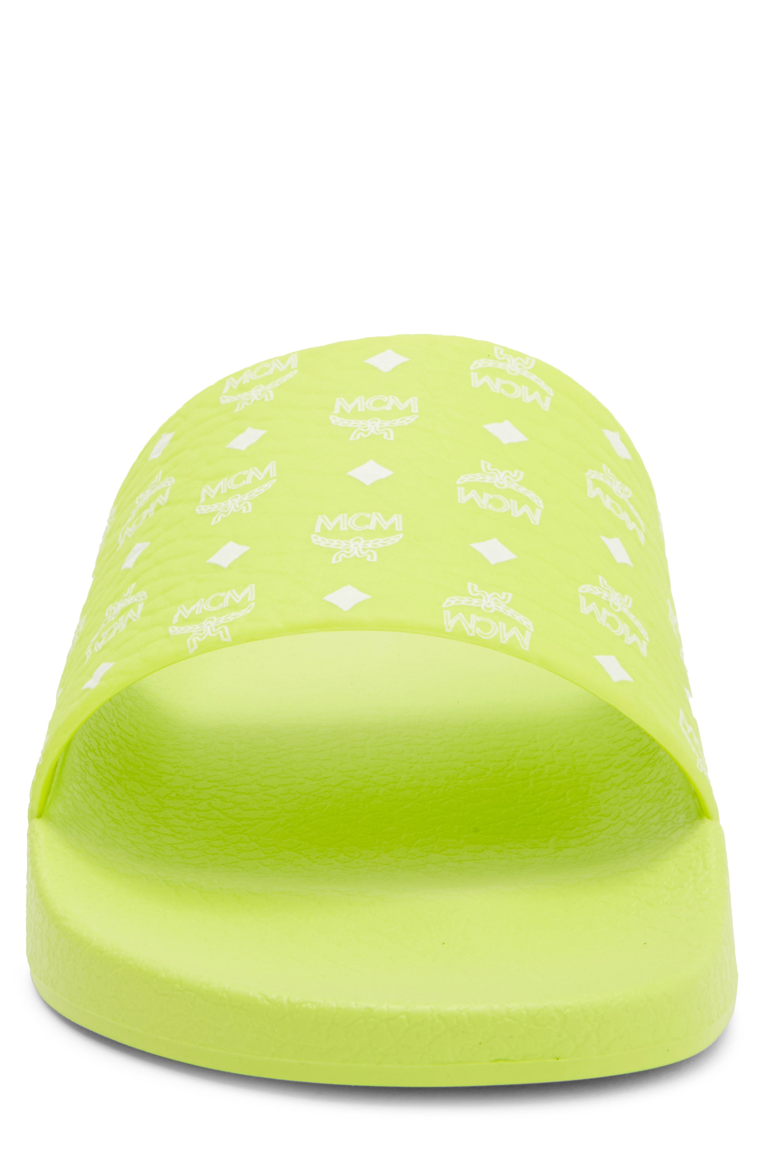 MCM Monogram Slide Sandal, Alternate, color, 
