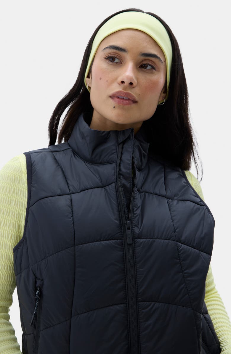 Halfdays Claude Water Repellent Quilted Vest, Alternate, color, Black