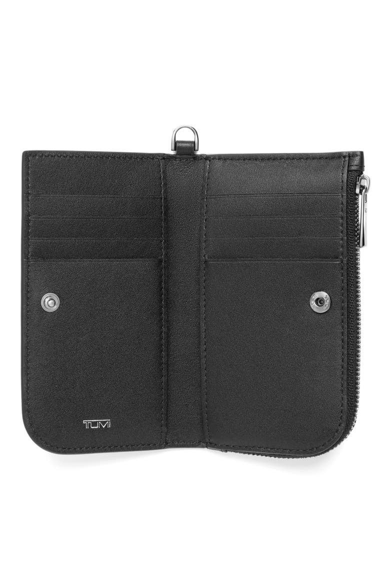 Belden L-Zip Card Case, Alternate, color, BLACK/ GUNMETAL