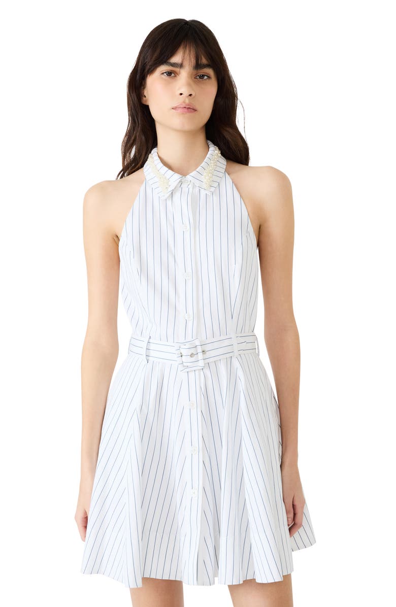 Steve Madden Valor Sleeveless Shirtdress, Alternate, color, Linen